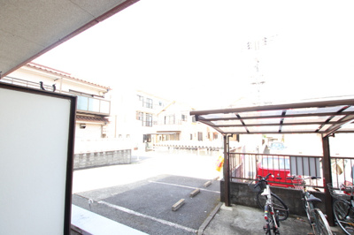 バルコニーからの景色です。