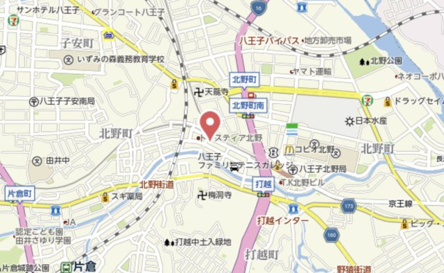 祝　成約済み　マイ・コート八王子北野　八王子市　中古マンションの地図|～仲介手数料無料☆八王子ひなた不動産～マイ・コート八王子北野