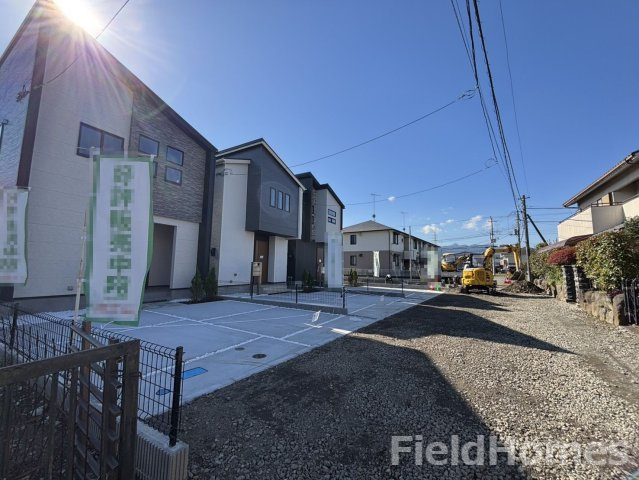 小田原市曽比新築戸建て　3号棟の前面道路含む現地写真|前面道路含む現地写真です。