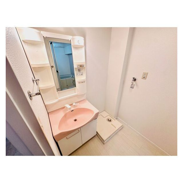 長良パークマンションの洗面所