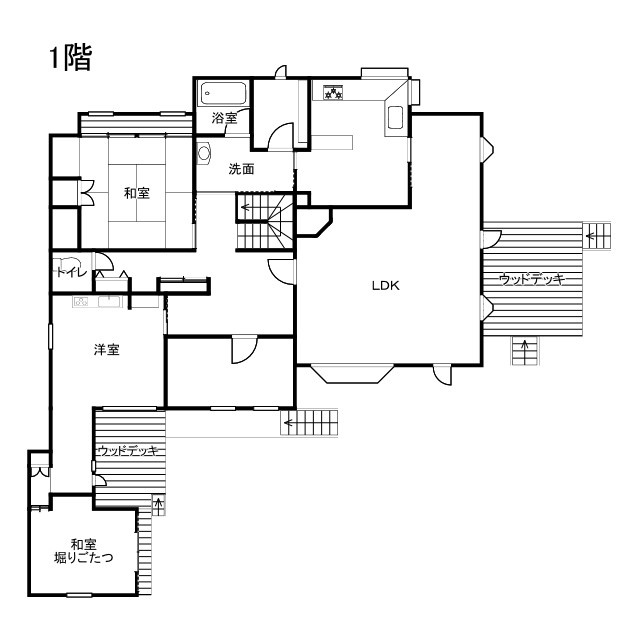中古住宅　帯広市西7条南24丁目の間取り