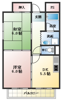 【間取り】 | グランデ松原