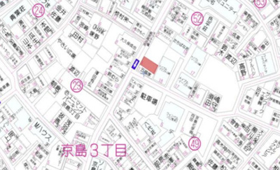 【地図】 | 墨田区京島３丁目の戸建