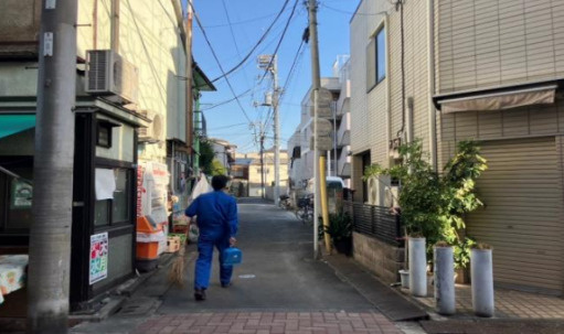 墨田区京島３丁目の戸建の前面道路含む現地写真