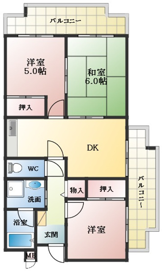 【間取り】 | バルカン富田林