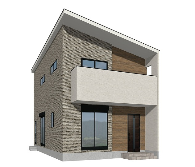 ARCHI DAYS－アーキデイズ－小倉北区中井３丁目【小倉北区　新築戸建て】の外観パース|ARCHI DAYS－アーキデイズ－小倉北区中井３丁目【小倉北区　新築戸建て】