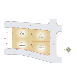 【土地図】 | 【JINSEI】～JNセレクトタウンみどりの中央～第1期　建築条件なしの分譲地