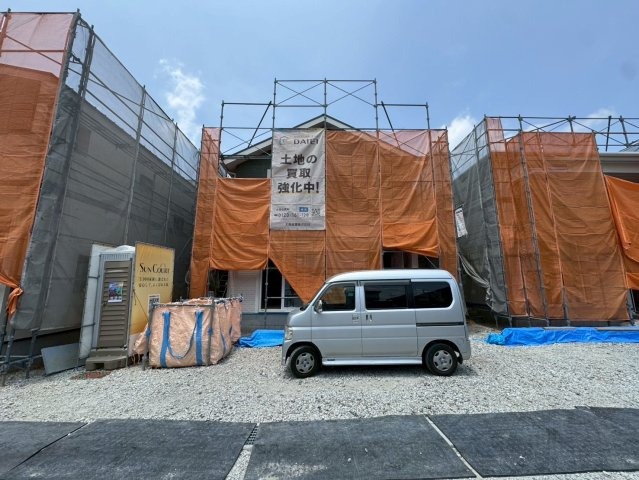 ONE HOUSE－ワンハウスー小倉北区中井３丁目【小倉北区　新築戸建て】の外観|現地撮影　2025,7,4　ONE HOUSE－ワンハウスー小倉北区中井３丁目【小倉北区　新築戸建て】