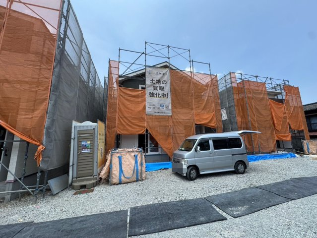 ONE HOUSE－ワンハウスー小倉北区中井３丁目【小倉北区　新築戸建て】の外観|現地撮影　2025,7,4　ONE HOUSE－ワンハウスー小倉北区中井３丁目【小倉北区　新築戸建て】