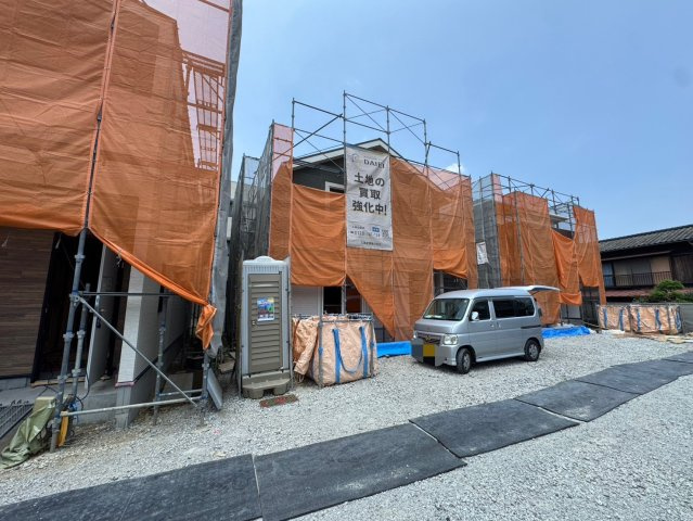 ONE HOUSE－ワンハウスー小倉北区中井３丁目【小倉北区　新築戸建て】の外観|現地撮影　2025,7,4　ONE HOUSE－ワンハウスー小倉北区中井３丁目【小倉北区　新築戸建て】