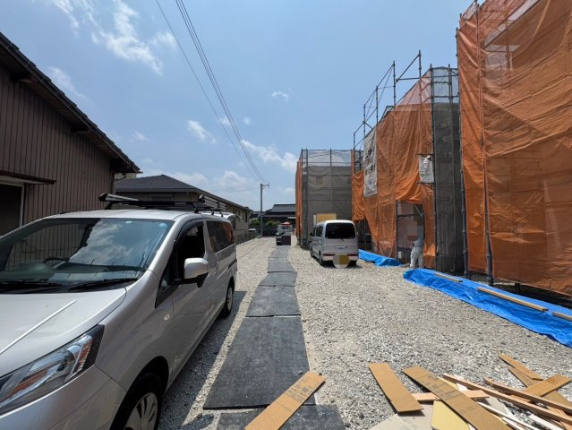 ONE HOUSE－ワンハウスー小倉北区中井３丁目【小倉北区　新築戸建て】の前面道路含む現地写真|現地撮影　2025,7,4　ONE HOUSE－ワンハウスー小倉北区中井３丁目【小倉北区　新築戸建て】