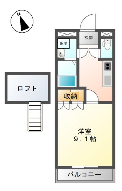 ミルフィオリⅠの間取り