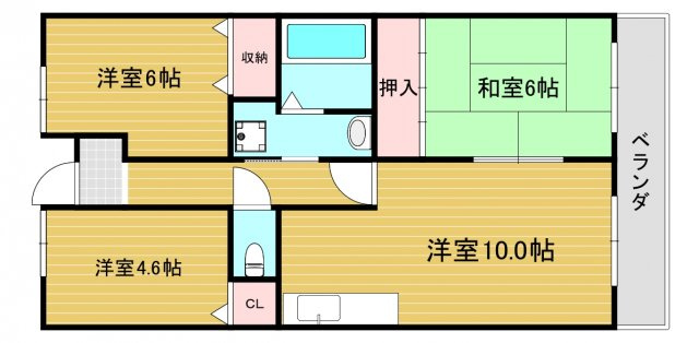 パストラル和泉の間取り