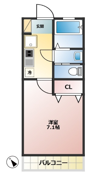 メゾンソレイユⅠの間取り