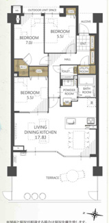 【間取り】 | 【グランドヒルズ覚王山法王町松風の邸】✨️仲介手数料無料✨️田代小学校・城山中学校