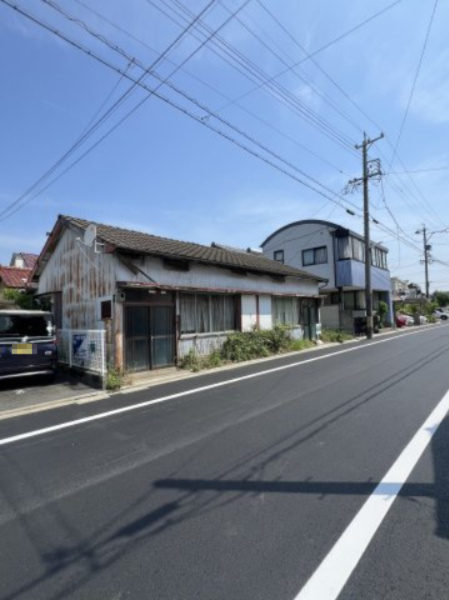 売地　牟呂町八王子の前面道路含む現地写真