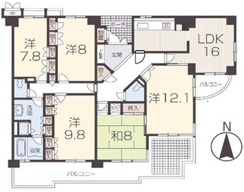 エンブレイス姫路下寺町の間取り