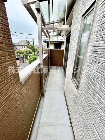 佐竹台3丁目テラスハウスのバルコニー