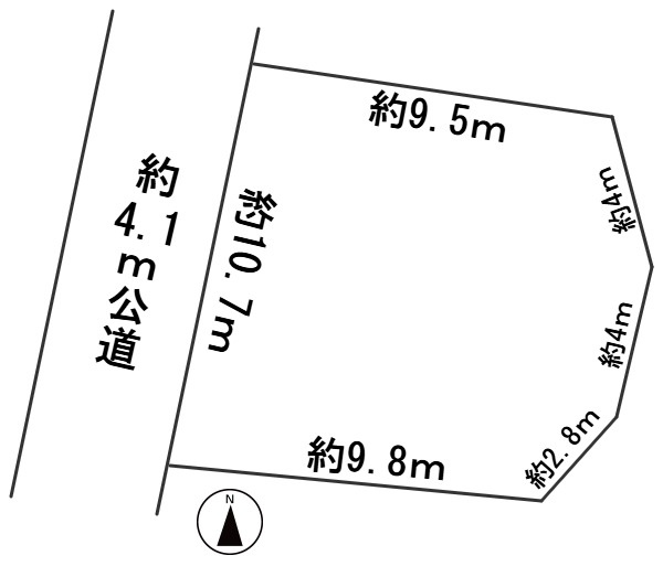 ６５５６３　加茂郡富加町羽生土地の区画図