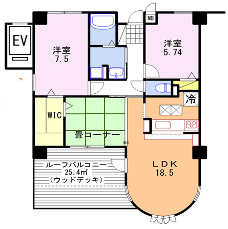 リベール姫路岡町の間取り