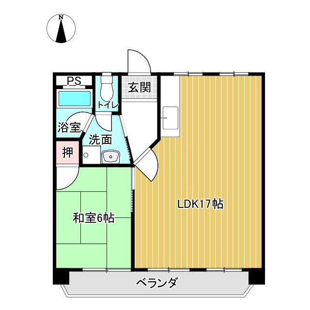 名古屋市名東区平和が丘３丁目の中古マンションの間取り