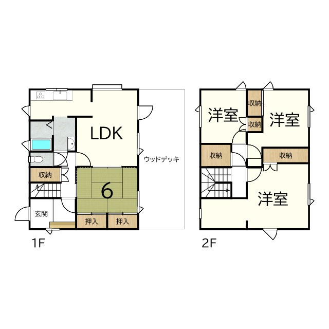 【中古】平　高瀬ハイランドの間取り
