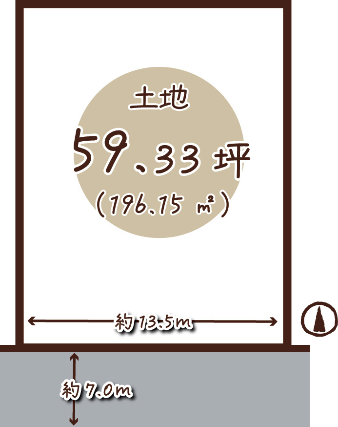 梅が丘2丁目の区画図