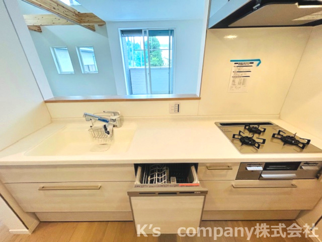 ◎茅ヶ崎市香川5丁目　新築戸建　1号棟のキッチン|開放感のあるカウンターキッチンです☆