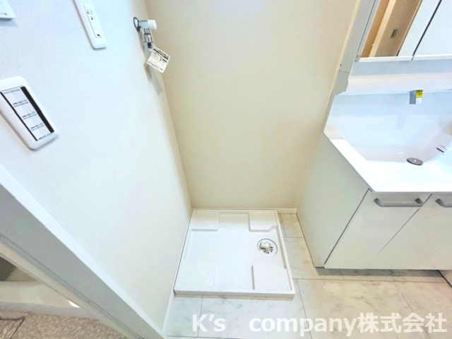 ◎茅ヶ崎市香川5丁目　新築戸建　1号棟のランドリースペース|洗濯機置き場です☆