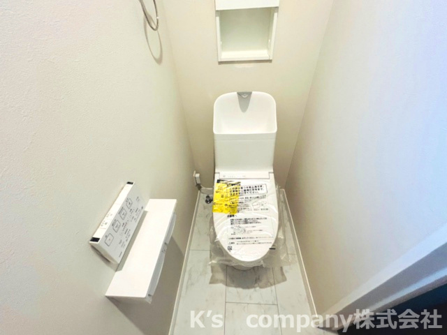 ◎茅ヶ崎市香川5丁目　新築戸建　2号棟のトイレ|システムトイレで快適です♪