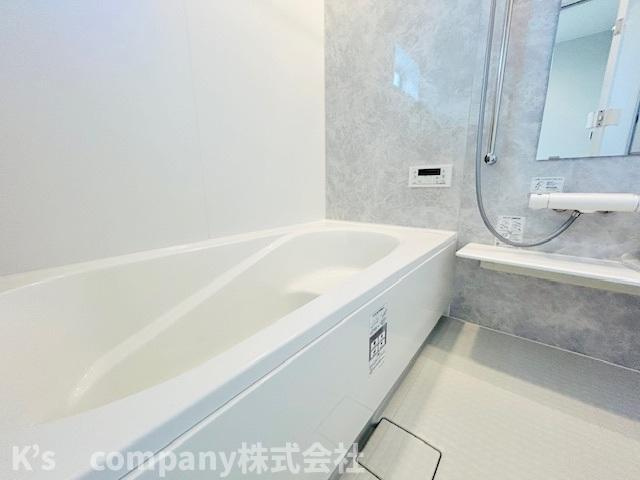 ◎茅ヶ崎市香川5丁目　新築戸建　8号棟の浴室|1日の疲れを癒す浴室スペース♪