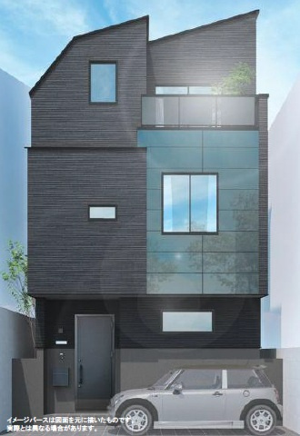 桜台3丁目・建築条件付売地の外観パース|外壁の色等の変更は可能です♪