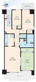 【間取り】 | 伊丹パーク・ホームズ | 新婚様からファミリー様まで幅広くおすすめの３LDKの間取りです温pう