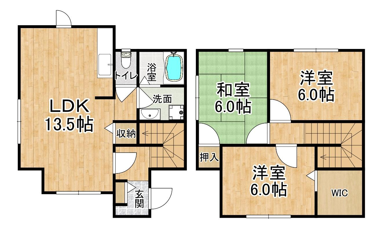 バージニアヒルズの間取り|※間取りが現況と異なる場合は現況を優先します※