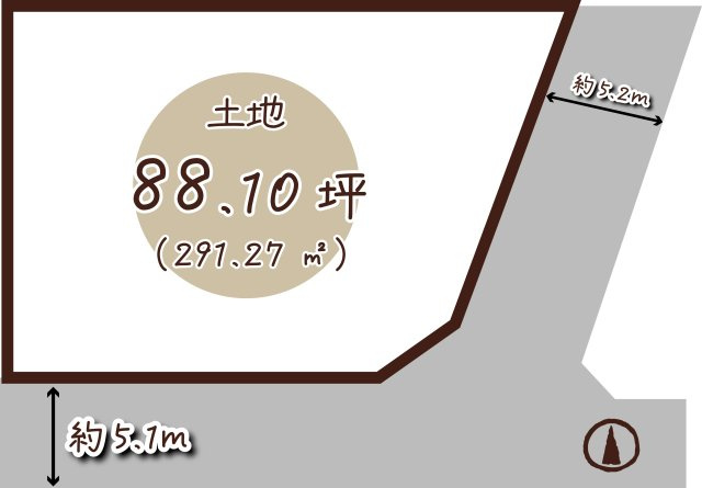 梅が丘１丁目の区画図