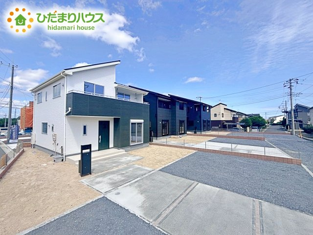 【外観】 | 水戸河和田町3期　新築戸建　1号棟 | デザイナーズのようなお洒落な外観です(^^♪
