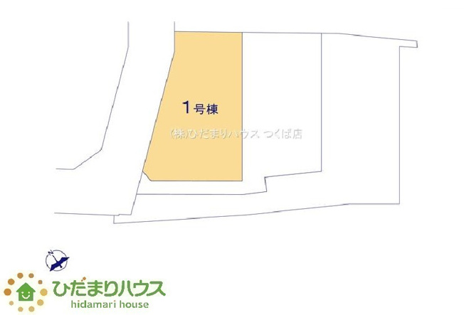 【区画図】 | 水戸河和田町3期　新築戸建　1号棟 | 4台駐車できるゆとりのカースペース完備