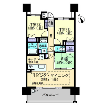 ソシオ入船の間取り