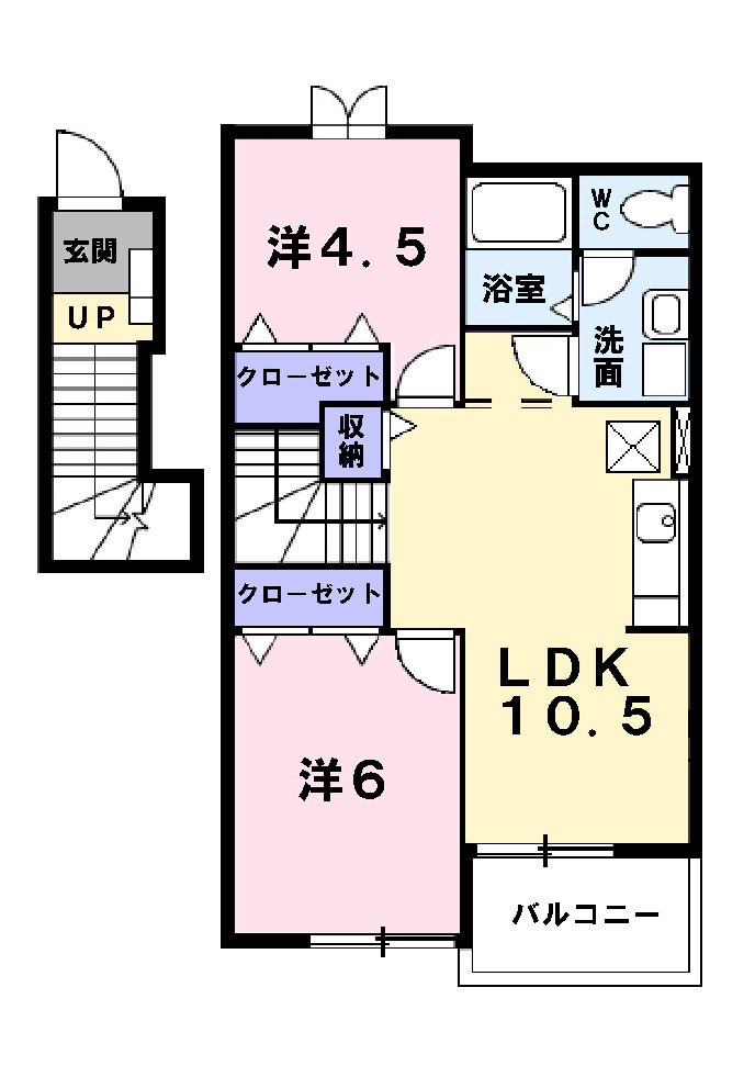 パルフォレストＡの間取り