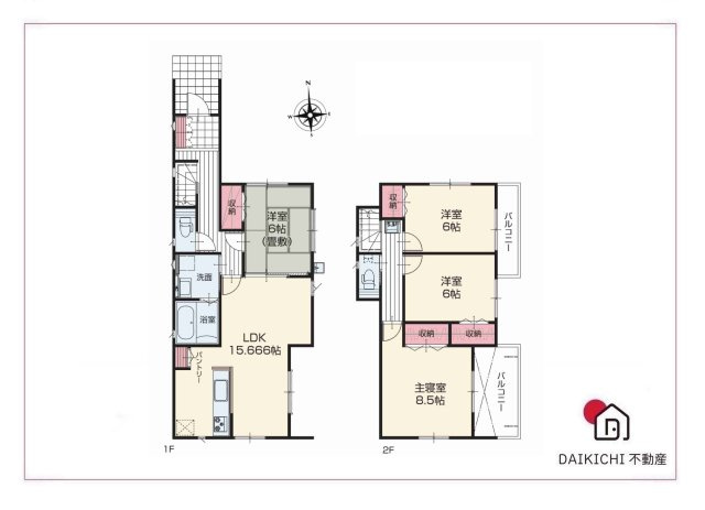 【間取り】 | 上里町金久保22-P1  いろどりアイタウン　新築戸建　全1棟　1号棟
