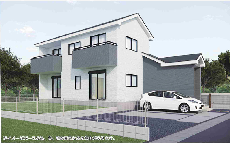 上里町金久保（全1棟）１号棟の外観パース|外観パースです