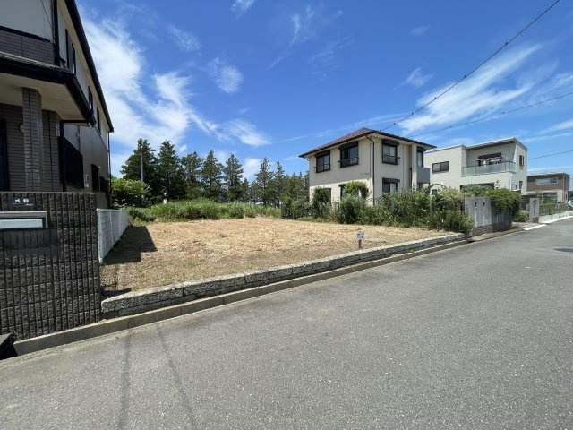 つくば市安食　旧住宅地造成事業施工地内の前面道路含む現地写真