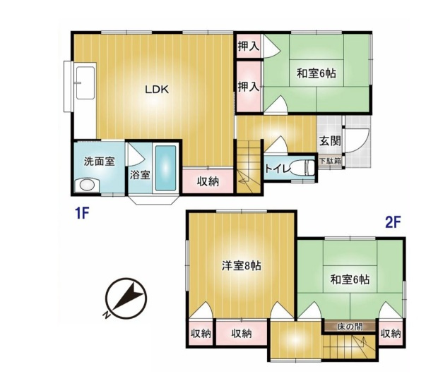 【中古戸建】高崎市片岡町の間取り|■間取り