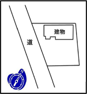 【区画図】 | 甲斐市西八幡 平成29年築住友林業施工中古 土地103坪 | 前面道路：南西8ｍ(公道)　車4台駐車可能