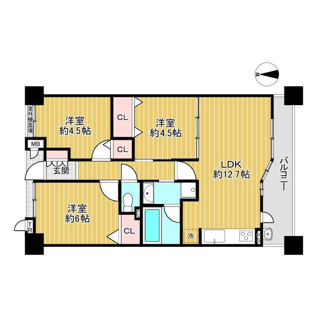 アンビエント鴻池新田の間取り