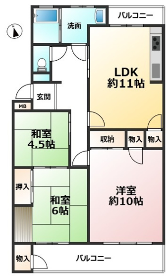 【間取り】 | 足立ハイマート