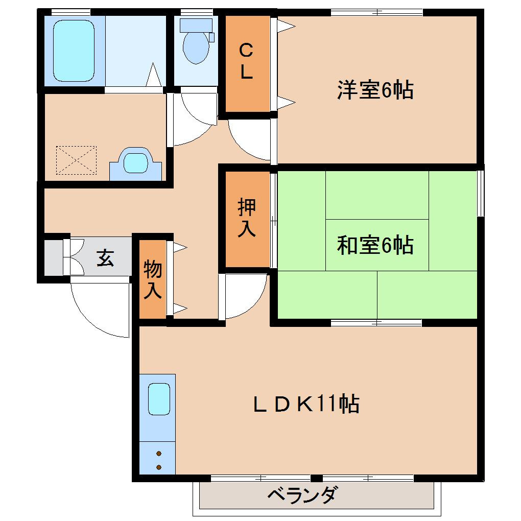 パークインガーデンBの間取り