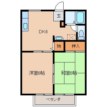 パナハイツウインディの間取り