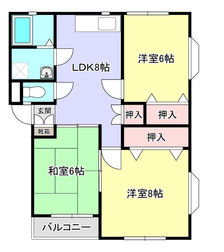 OKハイツの間取り