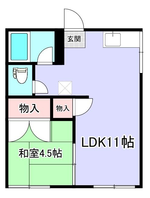 わたらせコーポＡの間取り